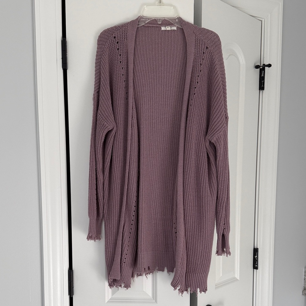 Purple Knit Cardigan- Womens M
